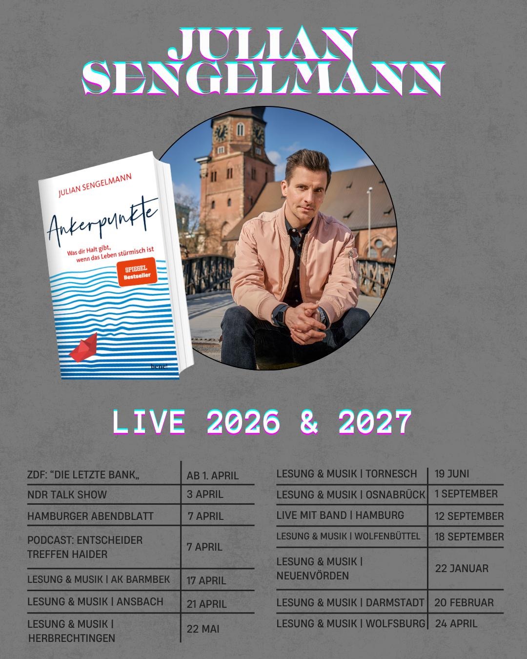 Julian Sengelmann - Ankerpunkte - Live 2026 & 2027